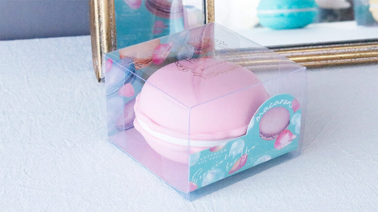 マカロンケース入りソープフラワー 入浴剤付き おしゃれな結婚式プチギフト